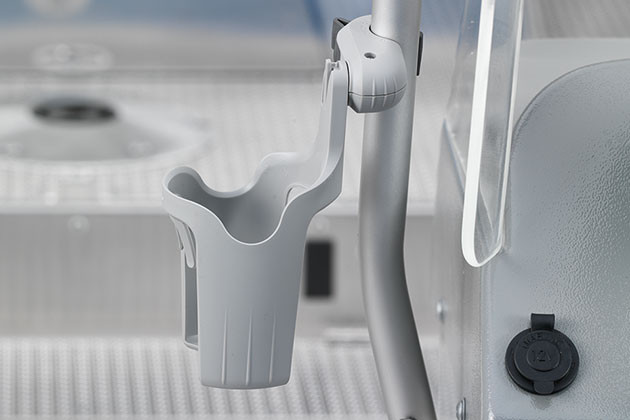 Grey plastic cup holder (2 pcs.)