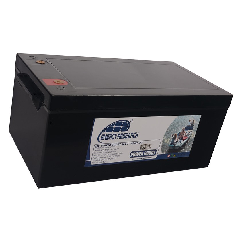 Energy-Research ER-Power Buddy LiFePO4 akumuliatorius 36 V 100 Ah su Bluetooth