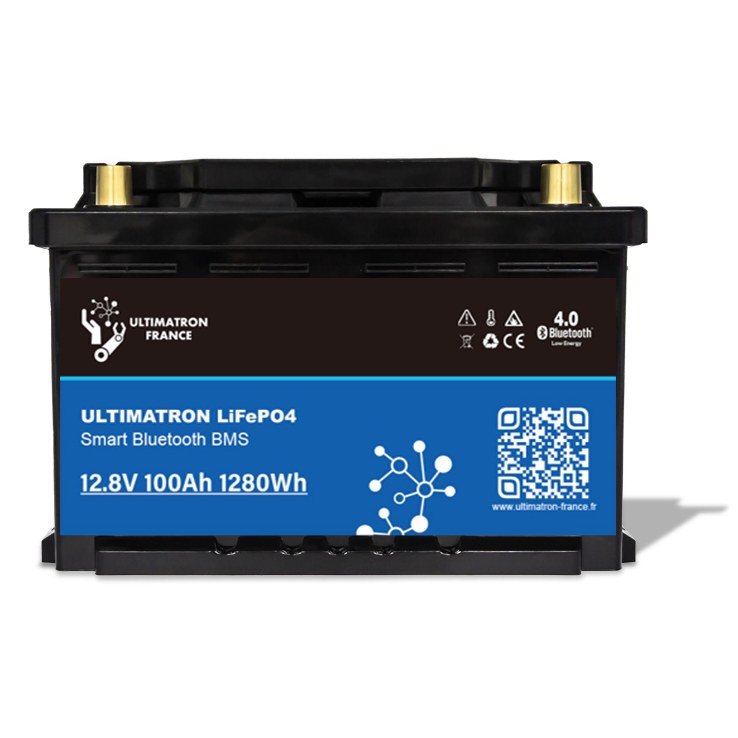 Ultimatron LiFePO4 akumuliatorius 12,8 V 100 Ah LN3 su Bluetooth